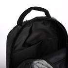 Рюкзак мужской на молнии, наружный карман, цвет серый - фото 8476514