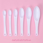 Набор мерных ложек Доляна, 11 шт.: 30/60/80/125/250 мл, 0.6/1.2/2.5/5/7.5/15 мл, пластик, белый - Фото 2