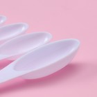 Набор мерных ложек Доляна, 11 шт.: 30/60/80/125/250 мл, 0.6/1.2/2.5/5/7.5/15 мл, пластик, белый - Фото 6