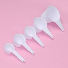 Набор мерных ложек Доляна, 11 шт.: 30/60/80/125/250 мл, 0.6/1.2/2.5/5/7.5/15 мл, пластик, белый - Фото 10