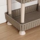 Этажерка настольная 3-х секционная «Плетение», цвет МИКС - фото 24208699