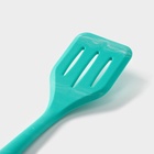 Лопатка с прорезями Доляна «Парус», 20 см, цвет бирюзовый - Фото 3