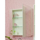 Шкаф-зеркало Анкона 70 белый глянец, левый - Фото 2