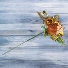 Еловая ветка декоративная «Зимнее волшебство. Сказка», 15 см, золото - Фото 2