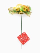 Еловая ветка декоративная «Зимнее волшебство. Сказка», 15 см, золото - Фото 7