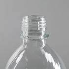 Бутылка одноразовая, 1 л, ПЭТ, без крышки, цвет прозрачный - Фото 2