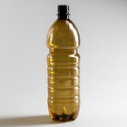 Бутылка пластиковая одноразовая, 1 л, ПЭТ, без крышки, цвет коричневый - Фото 1