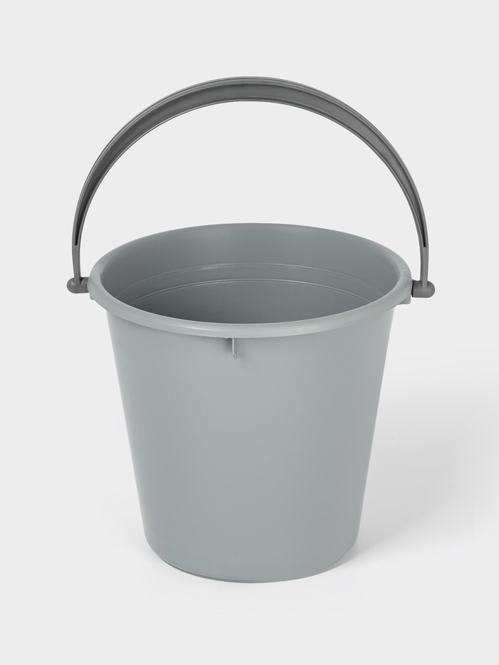 Ведро хозяйственное, 5 л, пластик, МИКС - Фото 1