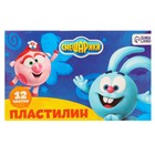 Пластилин 12 цветов, 180 г «Смешарики» - Фото 2