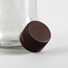 Пробка пластиковая одноразовая двухкомпонентная, 28 мм на: 0.5 л, 1 л, 1.5 л, 2 л, 3 л, цвет коричневый - Фото 1