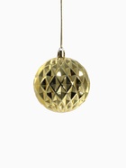 Ёлочные игрушки «Саманта», шары новогодние, d=8 см, набор 6 шт., золото - Фото 4