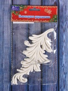 Ёлочные игрушки 2 шт. «Зимнее волшебство. Пёрышко - иней» пластик, 7.5×16 см, белый - фото 118558775