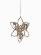 Ёлочная игрушка «Зимнее волшебство. Сияющая глазурь - цветок» пластик, 12.5×12.5 см, золото - Фото 4