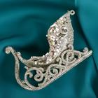 Ёлочная игрушка «Зимнее волшебство. Сияющая глазурь - сани», 11×6.5 см, золото - Фото 1