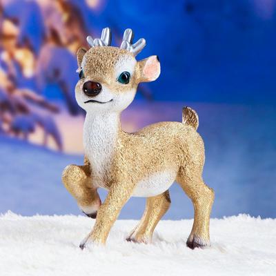 Фигура "Олененок Бэйб" золото 22х13х30