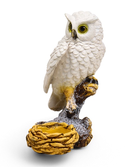 Подсвечник на 1 свечу «Сова», полистоун, 9×9×15 см