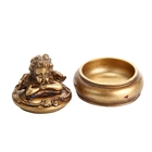 Шкатулка полистоун "Задумчивый ангел" 8х8,5х8,5 см - Фото 2