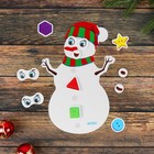 Игра на липучках «Весёлый снеговик», повторяем по образцу, изучаем эмоции - Фото 2