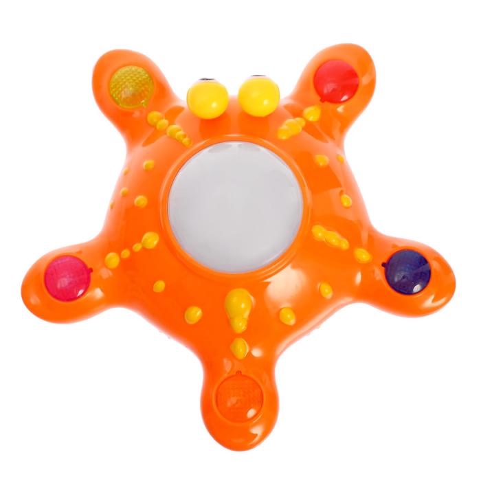 Развивающая игрушка «Морская звезда», двигается, вращается на 360 градусов, световые и звуковые эффекты, МИКС - фото 1883211173