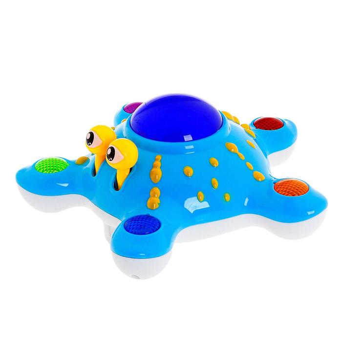 Развивающая игрушка «Морская звезда», двигается, вращается на 360 градусов, световые и звуковые эффекты, МИКС - фото 1883211174