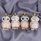 Ёлочные игрушки 4 шт. «Зимнее волшебство. Совушки» пластик, 7×4.5 см - Фото 2