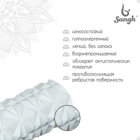 

Роллер для йоги, массажный, 33 х 10 см, цвет серый