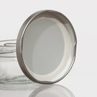 Баночка стеклянная для специй с металлической крышкой Доляна «Сильвер», 80 мл, 7,5×4 см - Фото 3