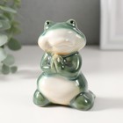Фигурка керамика «Смешной лягушонок», 6.5×9.5×13 (9.5) см, МИКС - Фото 3