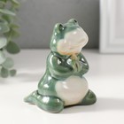 Фигурка керамика «Смешной лягушонок», 6.5×9.5×13 (9.5) см, МИКС - Фото 4
