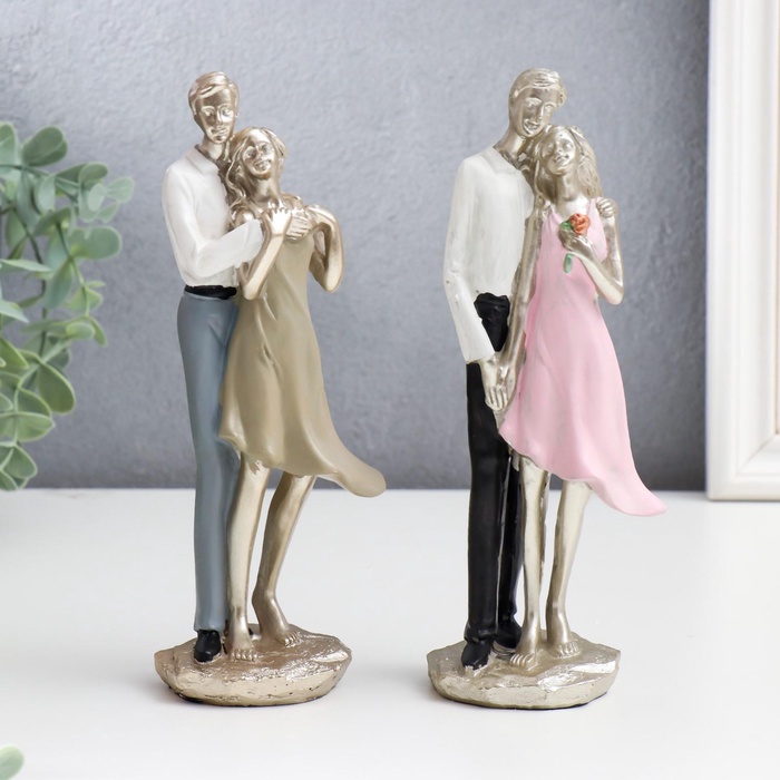 Фигурка полистоун «Влюблённые», 20×8×6.5 см, МИКС - Фото 1