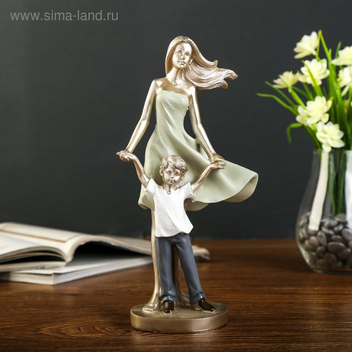 Фигурка полистоун «Мать и сын», 24×11×7 см