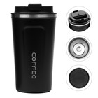 Термокружка Мастер К Original, 500 мл, сохраняет тепло 10 ч, нержавеющая сталь, пластик, чёрная - Фото 1