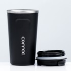 Термокружка Мастер К Original, 500 мл, сохраняет тепло 10 ч, нержавеющая сталь, пластик, чёрная - Фото 2