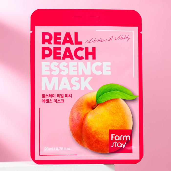 Тканевая маска для лица FarmStay, с экстрактом персика, 23 мл - Фото 1