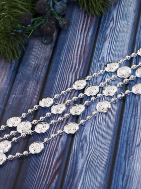 Бусы на ёлку «Смайл», длина 2.7 м, МИКС Бусы на ёлку «Смайл», длина 2.7 м, МИКС