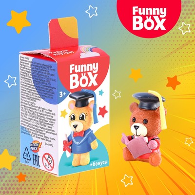 Игрушка - сюрприз Funny Box «Мишки»: фигурка, радуга, наклейки, инструкция, МИКС
