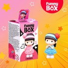 Игрушка - сюрприз Funny Box «Девочка с мишкой»: фигурка, радуга, наклейки, МИКС - Фото 1