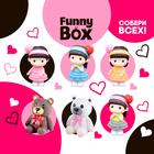 Игрушка - сюрприз Funny Box «Девочка с мишкой»: фигурка, радуга, наклейки, МИКС - Фото 2