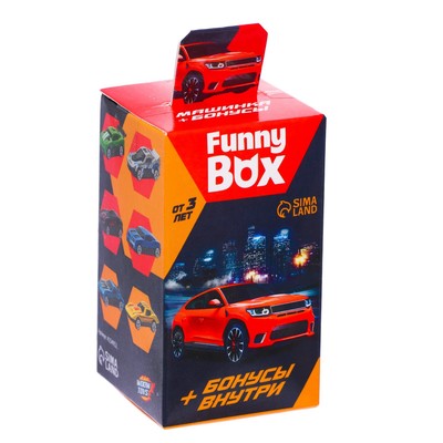 Игрушка сюрприз Funny Box «Машинка» Набор: инструкция, наклейки, МИКС