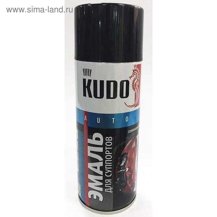 Краска для суппортов KUDO черная, 520 мл, аэрозоль    KU-5214 - Фото 1