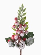 Новогодняя ветка декоративная «Зимнее волшебство. Грёзы», 27 см - Фото 5