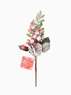 Новогодняя ветка декоративная «Зимнее волшебство. Грёзы», 27 см - Фото 6