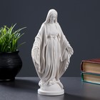 Статуэтка "Дева Мария" 23х12см, белая / мраморная крошка - фото 2886991