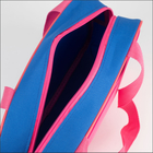 Сумка для обуви на молнии, наружный карман, TEXTURA, цвет розовый/синий - Фото 3