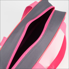 Сумка для обуви на молнии, наружный карман, TEXTURA, цвет розовый/серый - Фото 3