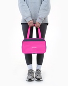 Сумка для обуви TEXTURA, на молнии наружный карман, размер 33×10×20 см, серая/розовая - Фото 4