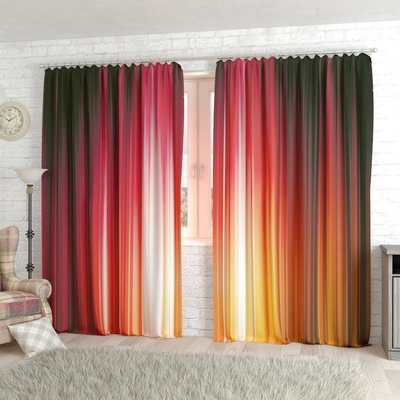 Фотошторы «Цветная абстракция 4», размер 145 х 260 см, блэкаут