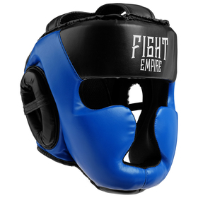 Шлем боксёрский соревновательный FIGHT EMPIRE, р. L, цвет синий
