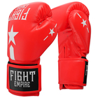 Перчатки боксёрские детские FIGHT EMPIRE, красные, размер 8 oz - фото 318214641