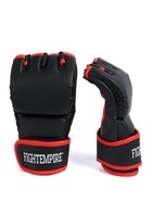 Перчатки для ММА тренировочные FIGHT EMPIRE, р. M, черные с красным - Фото 4